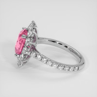 3.26 Ct. Pink Sapphire Ring, 14K White Gold 4