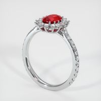 Ruby Ring 1.07 Ct. 14K White Gold Preview