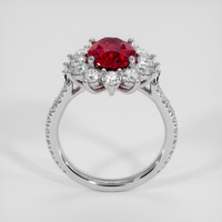 3.01 Ct. Ruby Ring, 14K White Gold 3