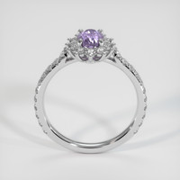 1.15 Ct. Purple Sapphire Ring, 14K White Gold 3