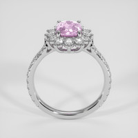 1.36 Ct. Pink Sapphire Ring, 14K White Gold 3