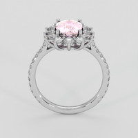 2.52 Ct. Pink Sapphire Ring, 14K White Gold 3