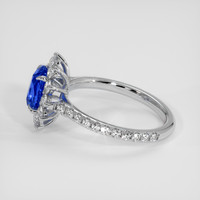 1.72 Ct. Blue Sapphire Ring, 14K White Gold 4