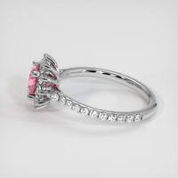 1.15 Ct. Padparadscha Sapphire Ring, 14K White Gold 4