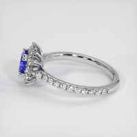 0.83 Ct. Bi Color Sapphire Ring, 14K White Gold 4