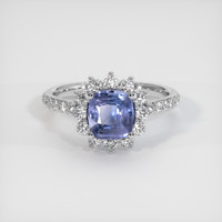 1.16 Ct. Sapphire Ring, 14K White Gold 1
