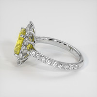 2.04 Ct. Yellow Sapphire Ring, 14K White Gold 4