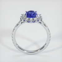 1.47 Ct. Blue Sapphire Ring, 18K White Gold 3