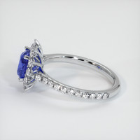 1.47 Ct. Blue Sapphire Ring, 18K White Gold 4