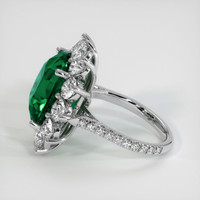 9.36 Ct. Emerald Ring, 18K White Gold 4