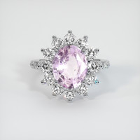 2.14 Ct. Sapphire Ring, 18K White Gold 1