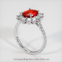 Ruby Ring 2.17 Ct. 18K White Gold Preview