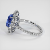 4.21 Ct. Sapphire Ring, 18K White Gold 4