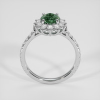 1.22 Ct. Green Sapphire Ring, 18K White Gold 3