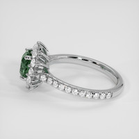 1.22 Ct. Green Sapphire Ring, 18K White Gold 4