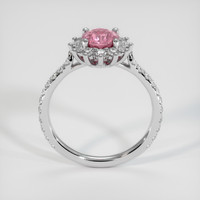 1.15 Ct. Padparadscha Sapphire Ring, 18K White Gold 3