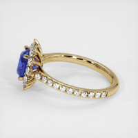 1.47 Ct. Blue Sapphire Ring, 14K Yellow Gold 4