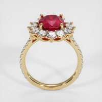 4.09 Ct. Ruby Ring, 14K Yellow Gold 3