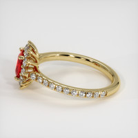 0.80 Ct. Ruby Ring, 14K Yellow Gold 4