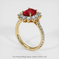 2.31 Ct. Ruby Ring, 14K Yellow Gold 2