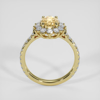 1.72 Ct. Peach Sapphire Ring, 14K Yellow Gold 3