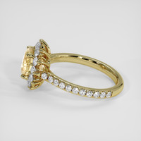 1.72 Ct. Peach Sapphire Ring, 14K Yellow Gold 4