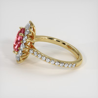 2.04 Ct. Padparadscha Sapphire Ring, 14K Yellow Gold 4