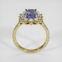 2.41 Ct. Violet Sapphire Ring, 14K Yellow Gold 3