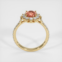 1.17 Ct. Padparadscha Sapphire Ring, 18K Yellow Gold 3