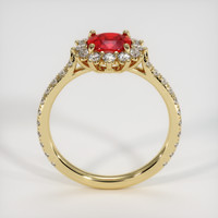 0.80 Ct. Ruby Ring, 18K Yellow Gold 3