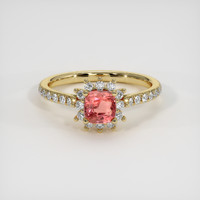 1.03 Ct. Sapphire Ring, 18K Yellow Gold 1