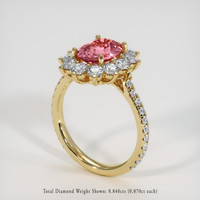 2.04 Ct. Padparadscha Sapphire Ring, 18K Yellow Gold 2