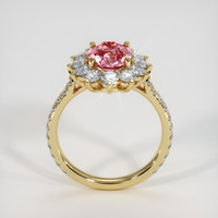 2.04 Ct. Padparadscha Sapphire Ring, 18K Yellow Gold 3