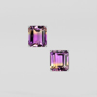 <span>6.32</span> <span class="tooltip-light">Ct.Tw.<span class="tooltiptext">Total Carat Weight</span></span> Bi Color Ametrine Earrings, Platinum 950 1