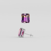 <span>6.32</span> <span class="tooltip-light">Ct.Tw.<span class="tooltiptext">Total Carat Weight</span></span> Bi Color Ametrine Earrings, Platinum 950 2