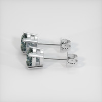 <span>2.22</span>&nbsp;<span class="tooltip-light">Ct.Tw.<span class="tooltiptext">Total Carat Weight</span></span> Sapphire Earrings, Platinum 950 3