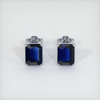 <span>2.66</span>&nbsp;<span class="tooltip-light">Ct.Tw.<span class="tooltiptext">Total Carat Weight</span></span> Sapphire Earrings, Platinum 950 1