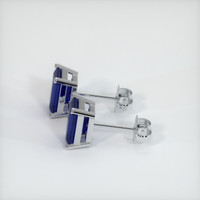 <span>2.66</span>&nbsp;<span class="tooltip-light">Ct.Tw.<span class="tooltiptext">Total Carat Weight</span></span> Sapphire Earrings, Platinum 950 2