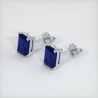 <span>2.66</span>&nbsp;<span class="tooltip-light">Ct.Tw.<span class="tooltiptext">Total Carat Weight</span></span> Sapphire Earrings, Platinum 950 3