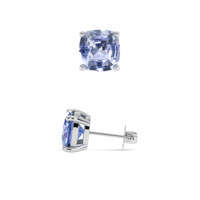 2.95 Ct.Tw. Blue Sapphire Earrings, Platinum 950 2