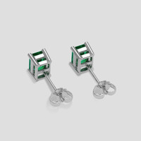 <span>2.05</span> <span class="tooltip-light">Ct.Tw.<span class="tooltiptext">Total Carat Weight</span></span> Emerald Earrings, Platinum 950 4