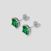 <span>1.45</span> <span class="tooltip-light">Ct.Tw.<span class="tooltiptext">Total Carat Weight</span></span> Emerald Earrings, Platinum 950 3