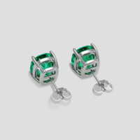 <span>3.63</span> <span class="tooltip-light">Ct.Tw.<span class="tooltiptext">Total Carat Weight</span></span> Emerald Earrings, Platinum 950 4