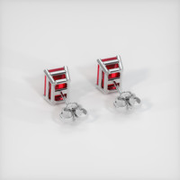 <span>1.20</span>&nbsp;<span class="tooltip-light">Ct.Tw.<span class="tooltiptext">Total Carat Weight</span></span> Ruby Earrings, Platinum 950 4