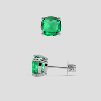 <span>1.90</span> <span class="tooltip-light">Ct.Tw.<span class="tooltiptext">Total Carat Weight</span></span> Emerald Earrings, Platinum 950 2