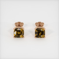 <span>4.21</span>&nbsp;<span class="tooltip-light">Ct.Tw.<span class="tooltiptext">Total Carat Weight</span></span> Gemstone Earrings, 14K Rose Gold 1