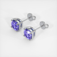 1.26 Ct.Tw. Gemstone Earrings, 14K White Gold 3