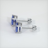 <span>2.00</span> <span class="tooltip-light">Ct.Tw.<span class="tooltiptext">Total Carat Weight</span></span> Blue Sapphire Earrings, 14K White Gold 2