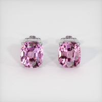 7.48 Ct.Tw. Gemstone Earrings, 14K White Gold 1