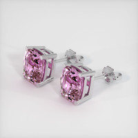7.48 Ct.Tw. Gemstone Earrings, 14K White Gold 2